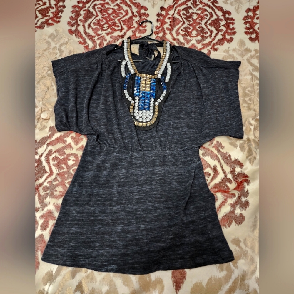 Gray blouse